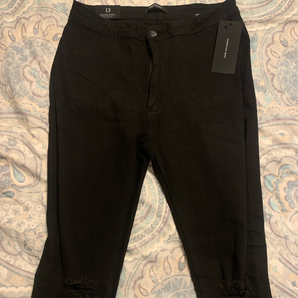 American Bazi black skinny jeans